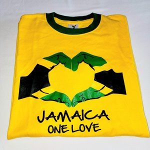 Tropix Adult S Jamaica One Love Short Sleeve Tee T Shirt Knit Pullover Tee